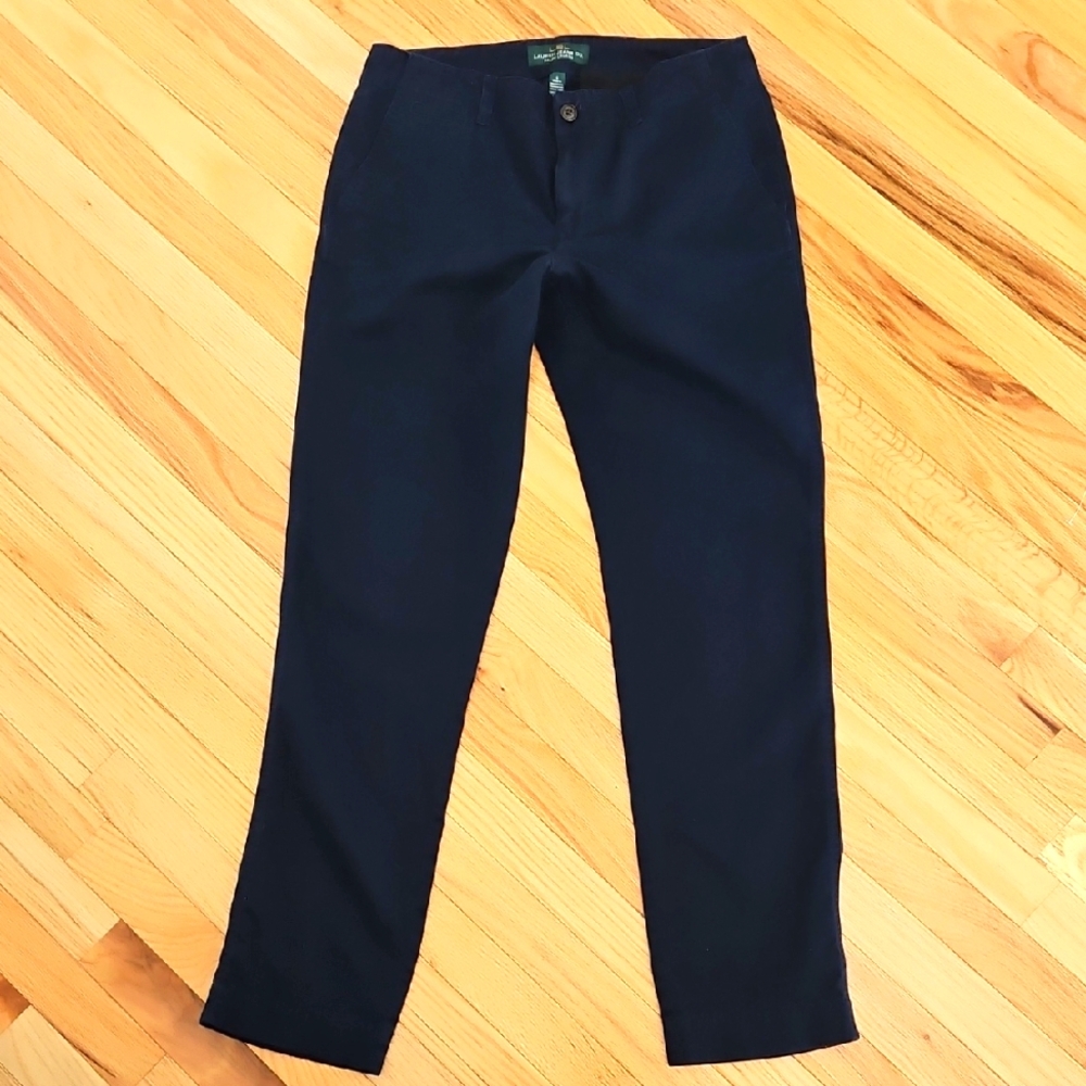 Ralph Lauren Blue Chinos Classic Tailored Fit, Sz 6 New